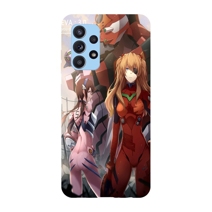 Кейс съвместим с Samsung Galaxy A51 5G модел Neon Genesis Evangelion, силикон, TPU, обратно
