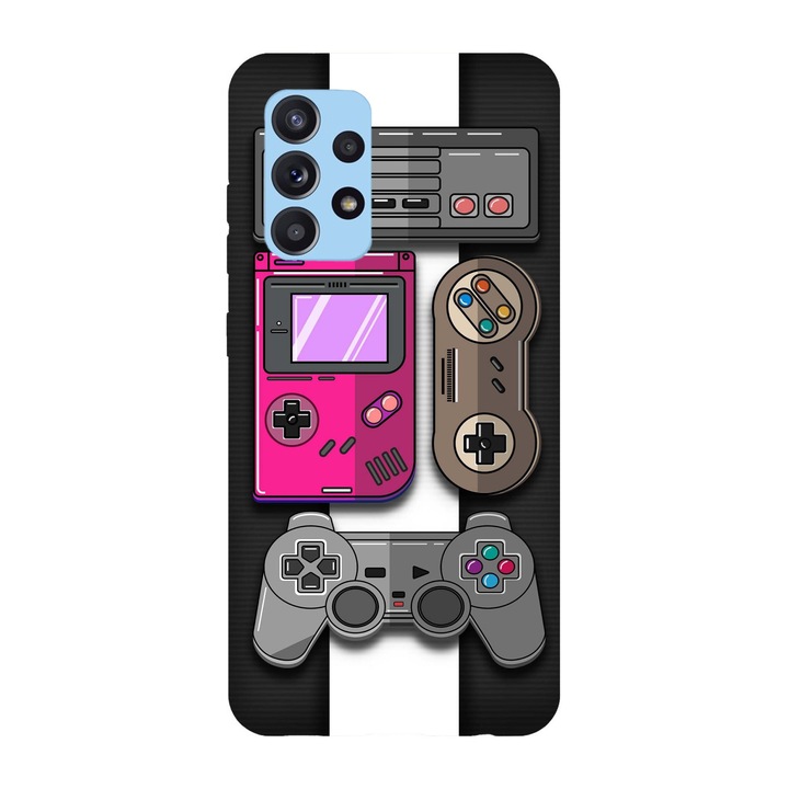 Husa compatibila cu Samsung Galaxy A41 model Retro gaming, Silicon, TPU, Viceversa