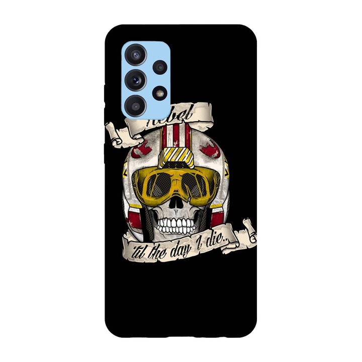 Husa compatibila cu Samsung Galaxy A53 5G model Rebel till the day I die, Silicon, TPU, Viceversa