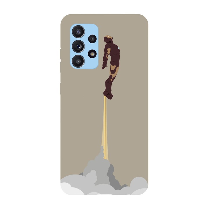 Husa compatibila cu Samsung Galaxy A72 model Rise of the ash Iron Man, Silicon, TPU, Viceversa