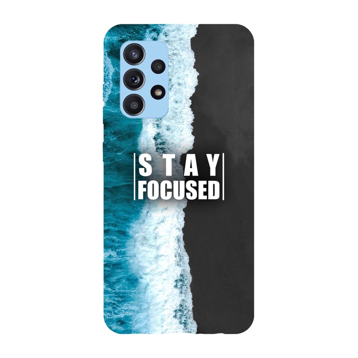 Husa compatibila cu Samsung Galaxy A71 model Stay Focused, Silicon, TPU, Viceversa
