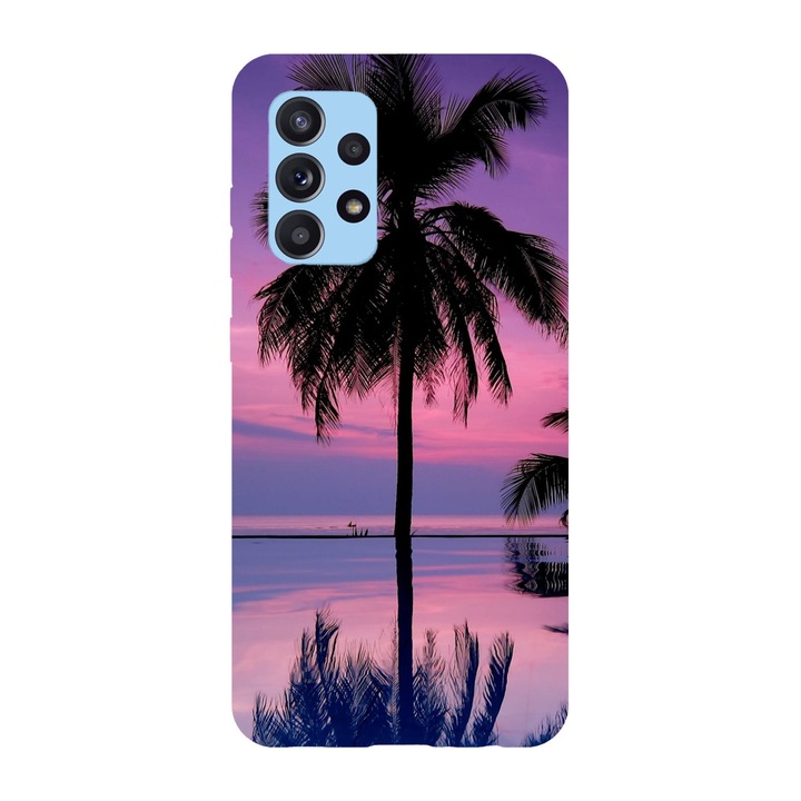 Калъф, съвместим с модел Samsung Galaxy A51 5G Tahitian Sunset, силикон, TPU, обратно