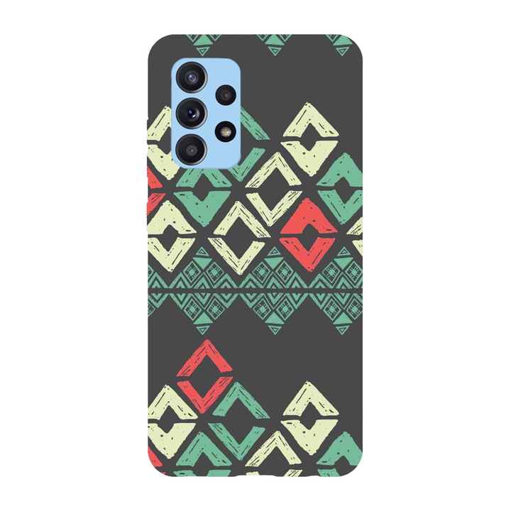 Кейс съвместим с Samsung Galaxy A51 5G модел Vintage aztec art, Силикон, TPU, Обратно