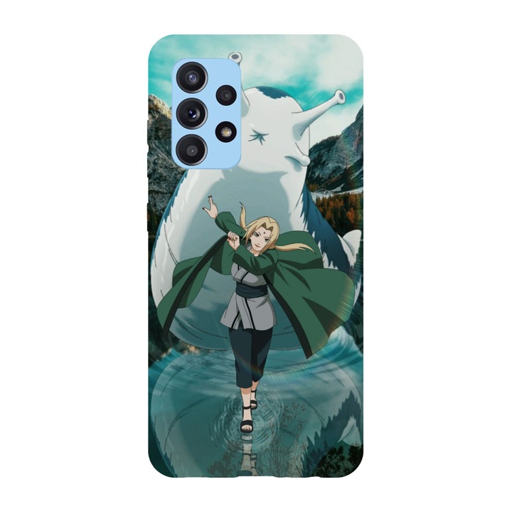 Кейс съвместим с Samsung Galaxy A51 модел Tsunade Senju и Katsuyu Naruto, силикон, TPU, обратното