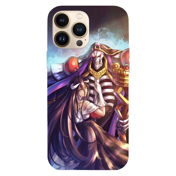 Калъф, съвместим с Apple iPhone 15 модел Ainz Ooal Gown и Albedo Overlord, Silicon, TPU, Viceversa