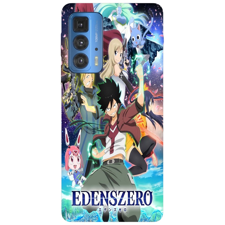 Капак, съвместим с Motorola Moto G51 5G модел Eden zero Anime, силикон, TPU, обратното