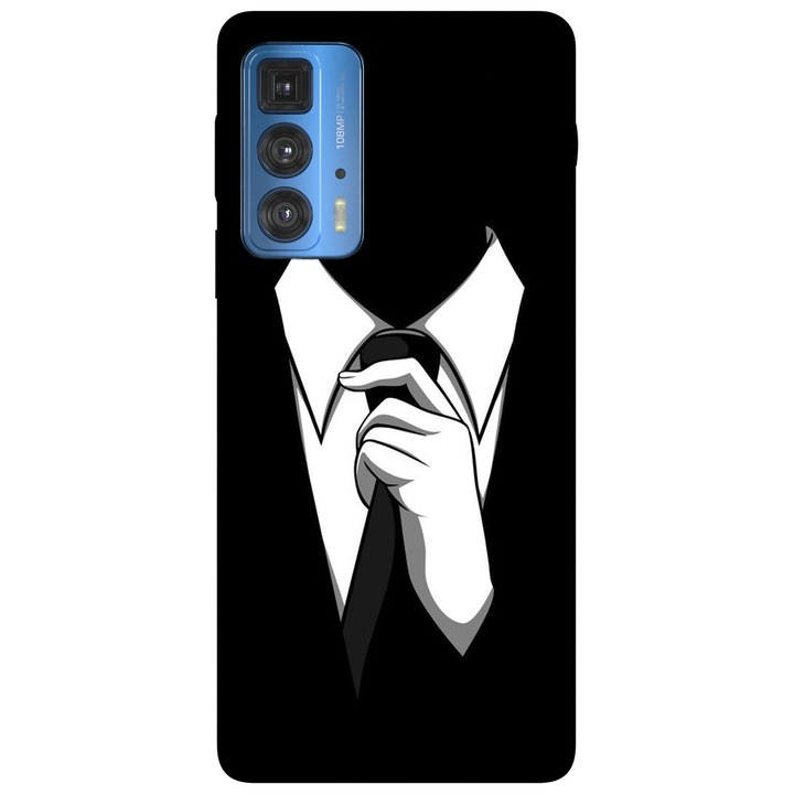 Капак, съвместим с Motorola Moto G51 5G модел Mr. Anonymous, силикон, TPU, обратното