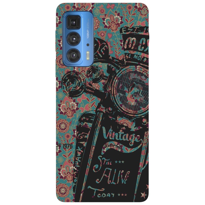 Капак, съвместим с модел Motorola G100 Vintage все още жив днес, силикон, TPU, обратно