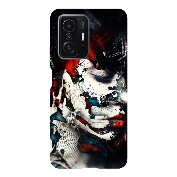 Кейс съвместим с модел Xiaomi Mi 11i Абстрактна рисунка на жени, Силикон, TPU, Обратно