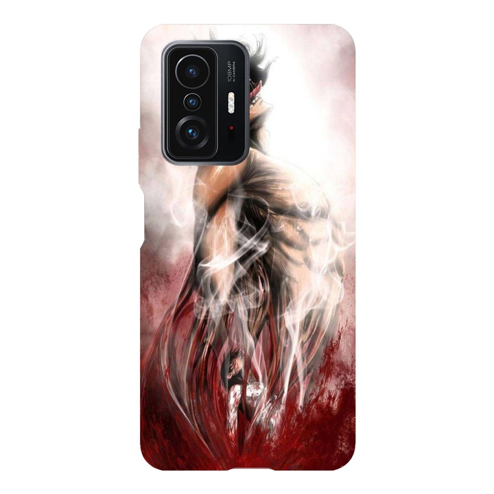 Капак, съвместим с Xiaomi Redmi Note 11 Pro модел Attack on titan Eren transformation, Silicon, TPU, Vice versa