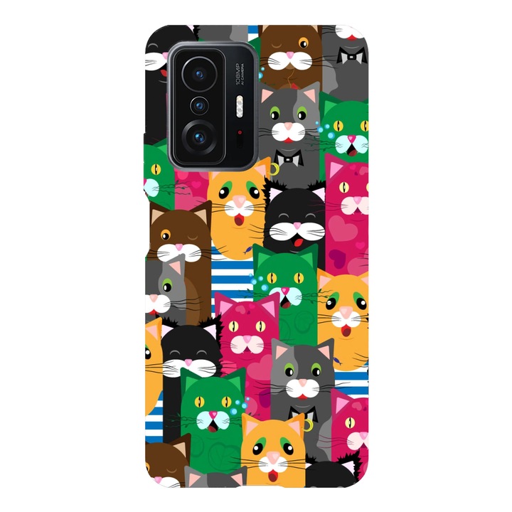 Калъф съвместим с модел Xiaomi Redmi Note 11 Pro Cat world, силикон, TPU, обратното