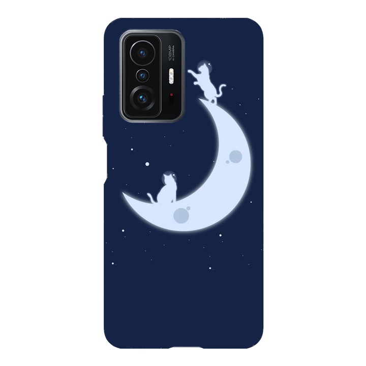 Капак, съвместим с модел Xiaomi 11T Lunar cats, силикон, TPU, обратното