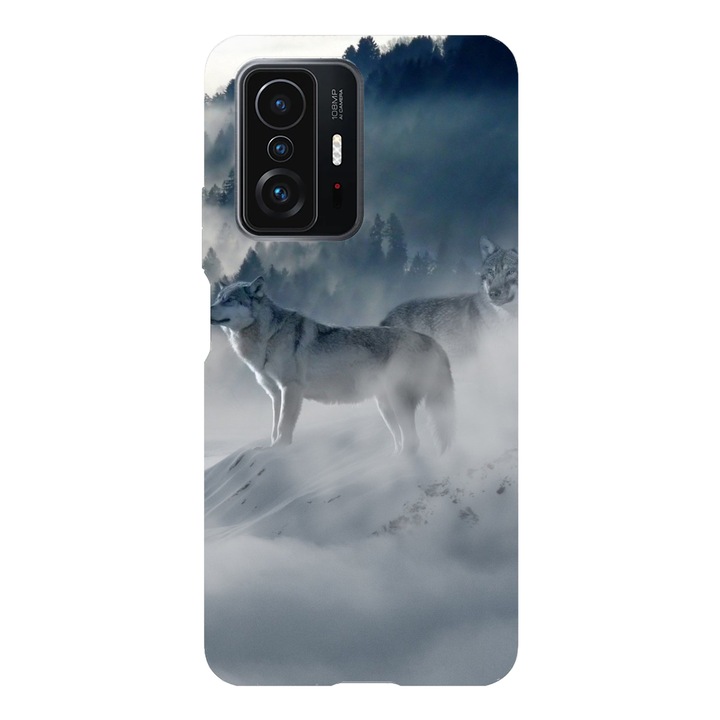 Калъф, съвместим с Xiaomi Redmi Note 11 Pro модел Nordic art wolf, Silicon, TPU, Viceversa