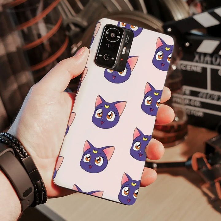 Кейс съвместим с Xiaomi 12 Pro модел Sailor Moon Happy Luna, силикон, TPU, обратното