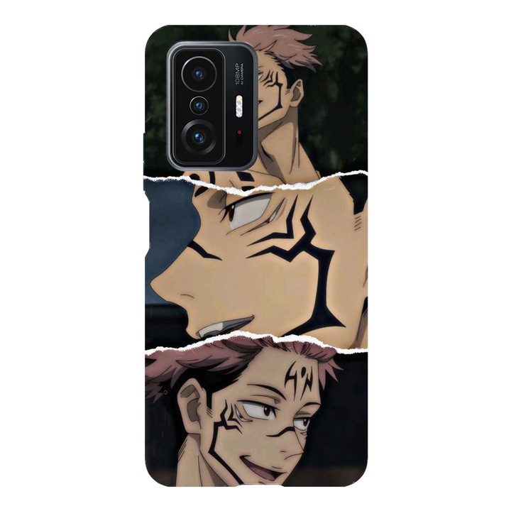 Капак, съвместим с Xiaomi Mi 10T модел Ryomen Sukuna Jujutsu Kaisen, силикон, TPU, обратно