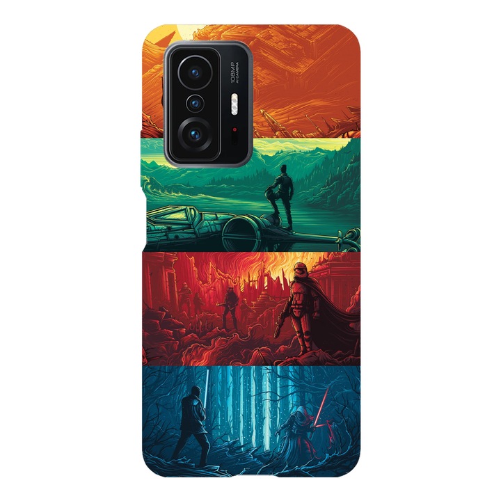 Калъф, съвместим с Xiaomi Redmi Note 11 Pro модел Starwars episodes, силикон, TPU, обратното