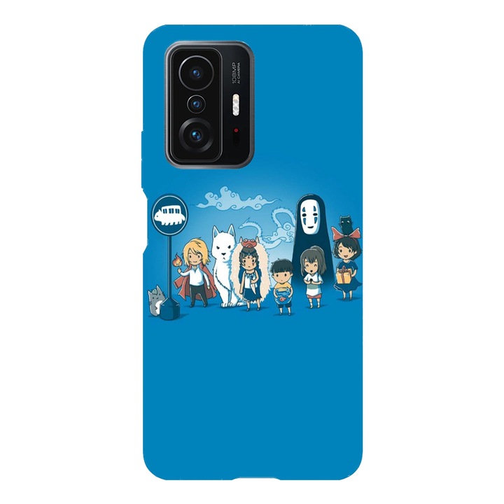 Капак, съвместим с Xiaomi Redmi Note 11 Pro модел Totoro, Mononoke и Ponyo Studio Ghibli, силикон, TPU, обратно