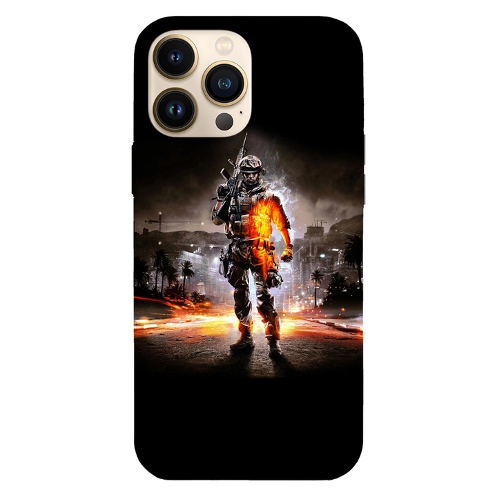 Калъф, Съвместим с модел Apple iPhone 15 Pro One man army, Silicon, TPU, Viceversa