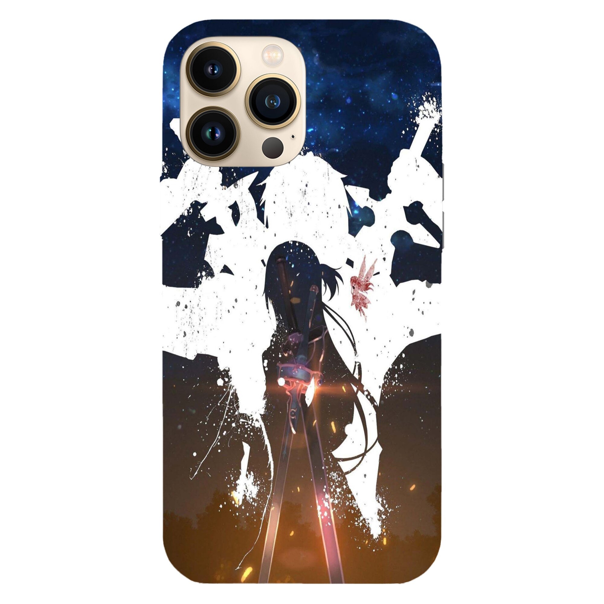 Калъф, съвместим с модел Apple iPhone 13 Mini Sword Art Online Kirito ...