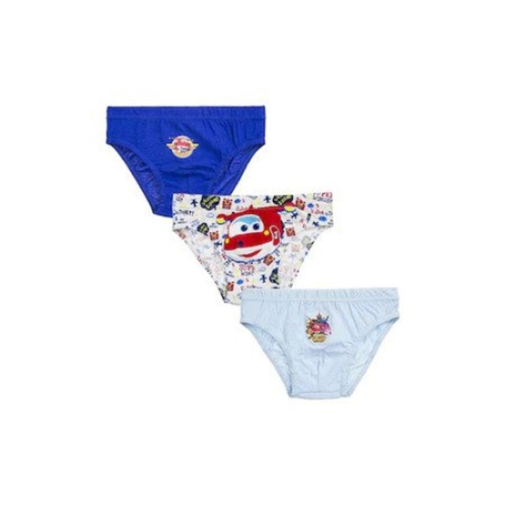 3 pár bugyiból álló készlet Superwings DQE3128 593-mal, Többszínű