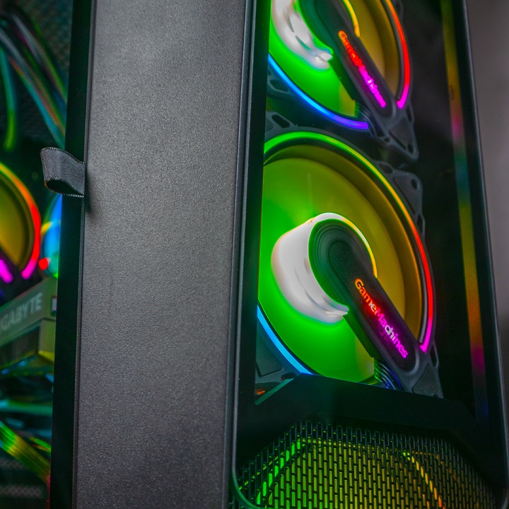 Sistem Desktop PC Gaming, GameMachines Trinity, Intel Core i7, Racire pe baza de apa, 12700F, NVIDIA GeForce RTX 3060 Ti, 2000GB M.2 SSD, 16GB DDR4, WiFi, Windows 11 Pro