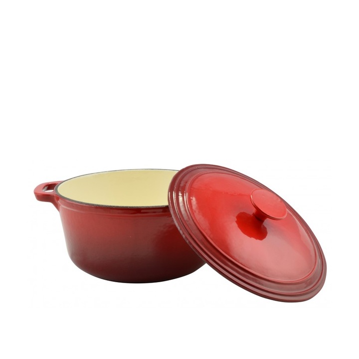 Perfect Home Zománcozott öntöttvas lábas 20 cm, 2L, piros