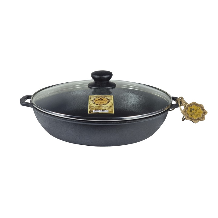 Tigaie, Maysternya, Fonta, 28 x 6 cm, Negru