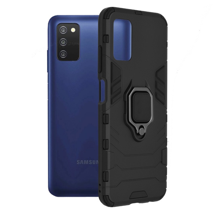 Кейс за Samsung Galaxy A03s, Techsuit Silicone Shield, черен