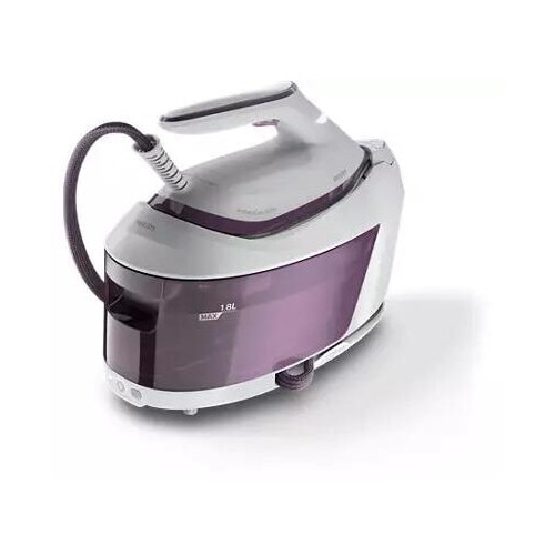 Statie de calcat, Philips, PSG6020/30, 2400 W, 6.5 bar, SteamGlide Plus, Alb/Violet