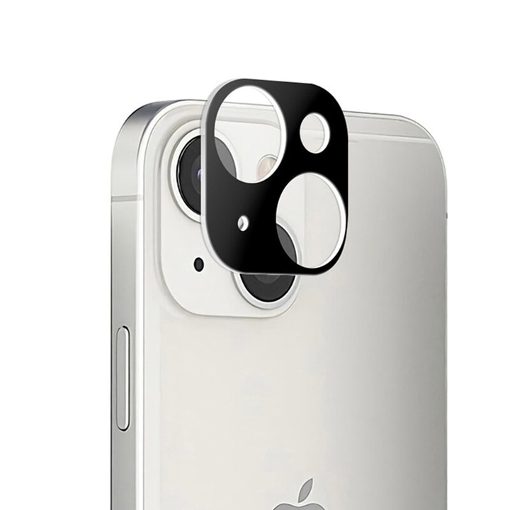 Kamerafólia iPhone 13 / 13 Minihez, Techsuit Full Camera Glass, fekete