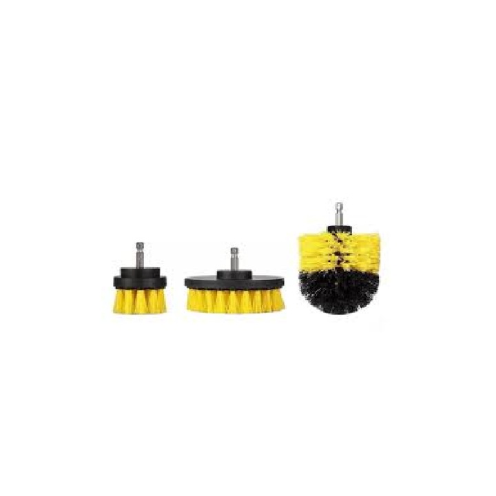 Raider 3 db tisztítókefe készlet HEX 1/4 fúróhoz, Raider 170113