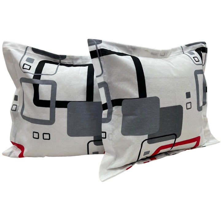Set multicolor doua huse de perna 40X40cm din colectia "Zale" din bumbac 100%, Liz Line - SP40/40126