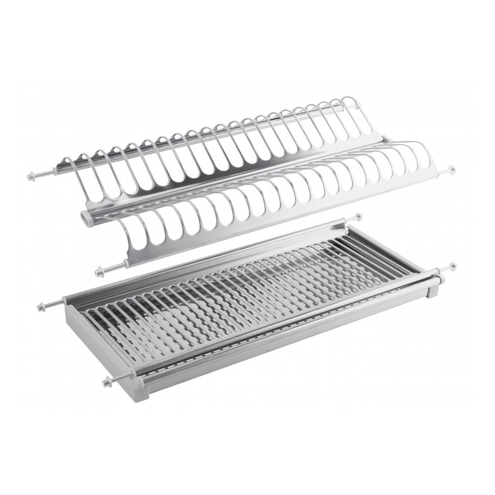 Set scurgator vase + tavita inox, Solusa, pentru latime corp 900 mm
