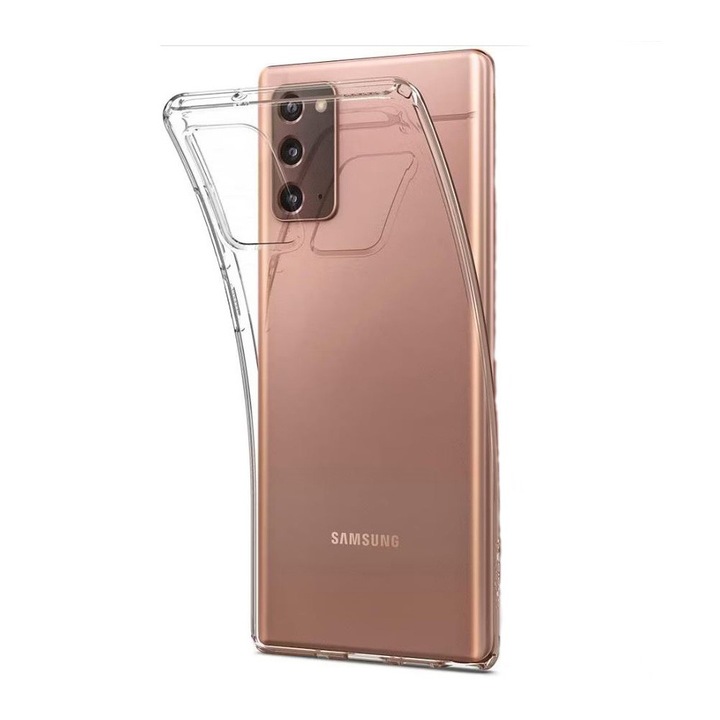 Samsung Galaxy Note 20 / Note 20 5G kompatibilis szilikon hátlaptok, vékony, átlátszó, 1mm