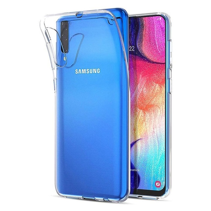 Samsung Galaxy A50 / A30s kompatibilis szilikon hátlaptok, vékony, átlátszó, 0.5mm