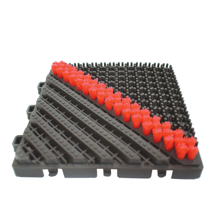 PP модулна подова плочка, Naimeed D4534, червена, 15x15x2,5 см