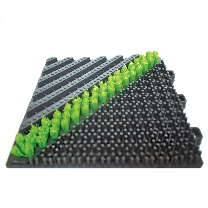 PP модулна подова плочка, Naimeed D4535, зелена, 15x15x2,5 cm