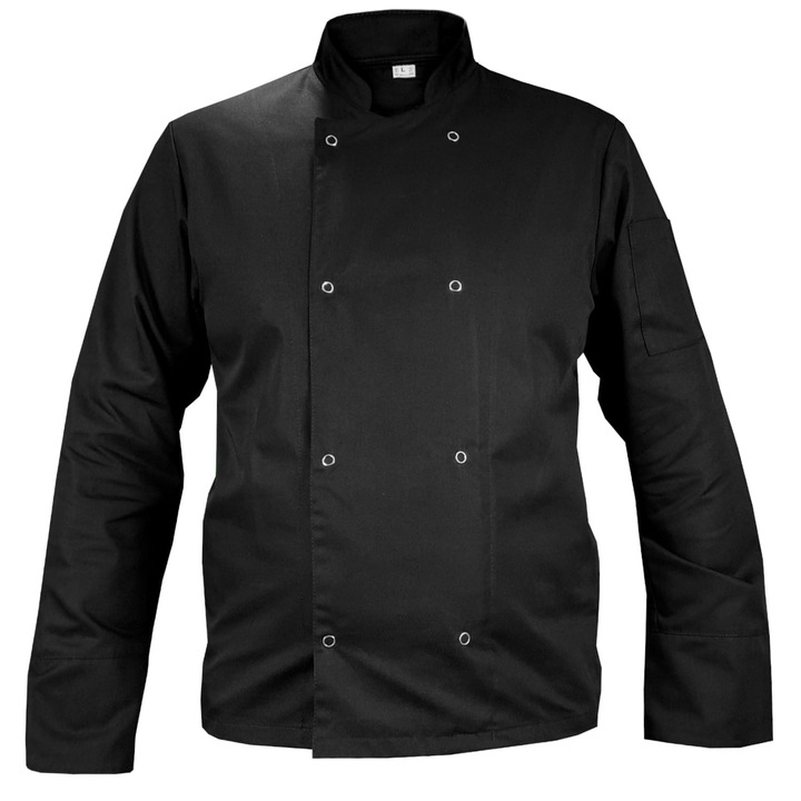 Блуза за готвач, M&C, полиестер/памук, черна, XL