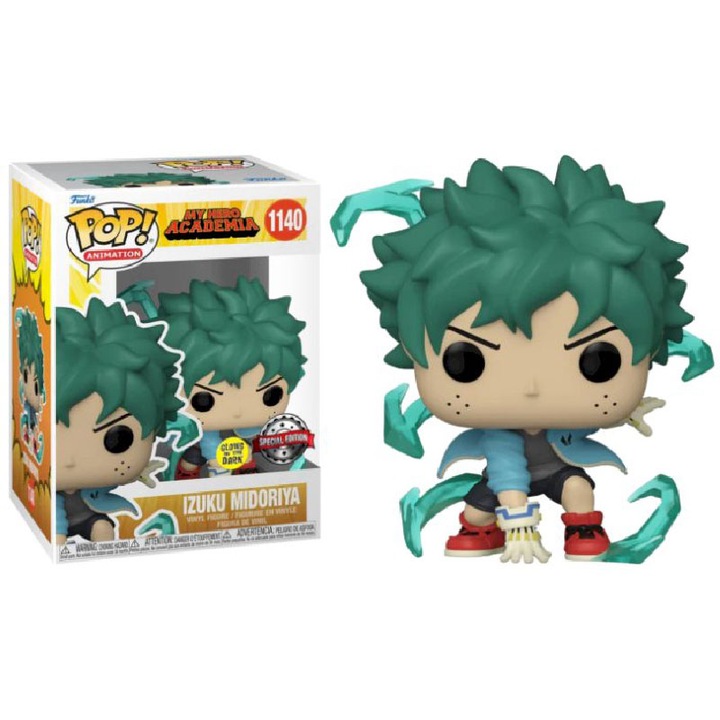 Figura Funko Pop, My Hero Academia S9 - Izuku Midoriya, with Gloves + Glows in the Dark, 1140