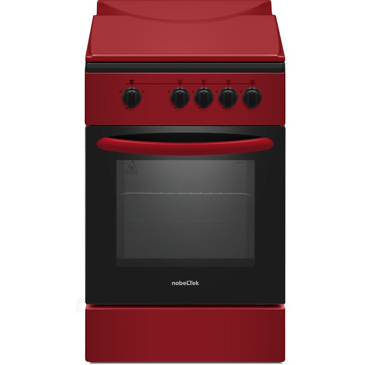 Aragaz NobeLTek NLT 5551R/G1, 50 cm, rosu