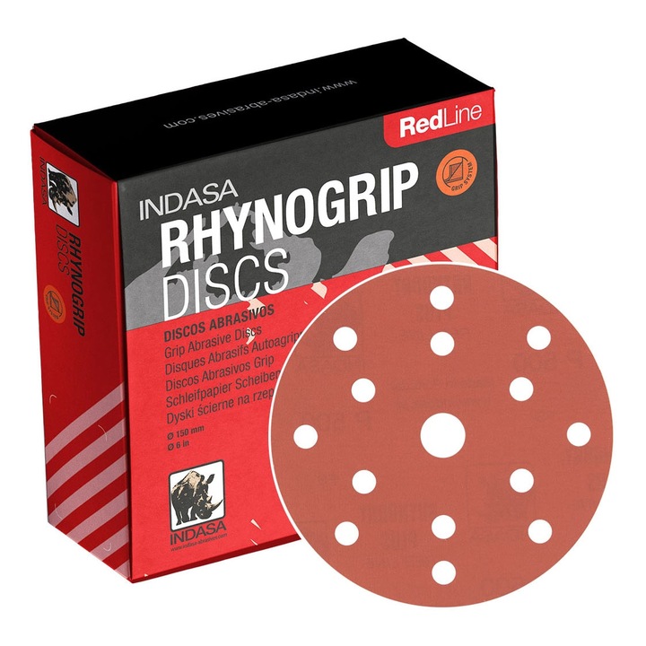 Комплект 50 абразивни диска P-1200, Indasa, 150 мм, оранжев