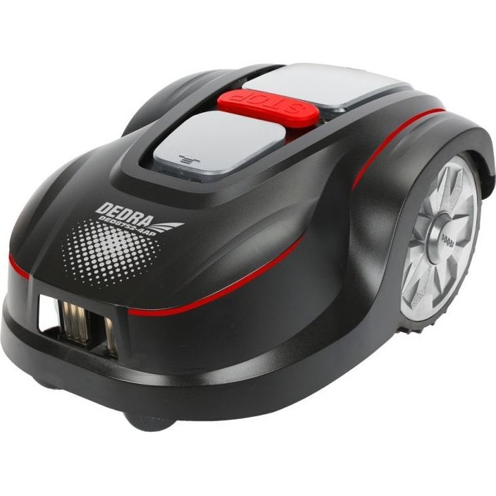 Robot de tuns gazon/iarba Dedra DED8752-4AP, 20 cm, Wifi, Negru