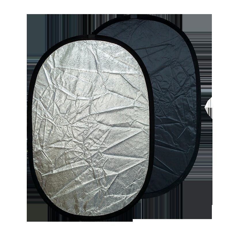 Blenda ovala 2in1 silver-black 60x90cm