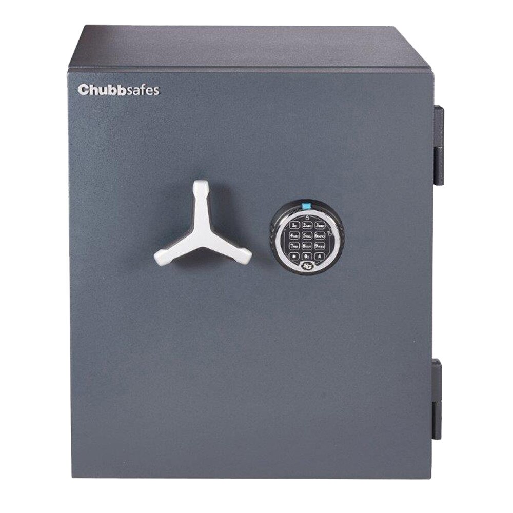 Seif certificat antiefractie si antifoc, blocare electronica, model DuoG1 110 EL CHUBB, 690x600x561 mm, antracit