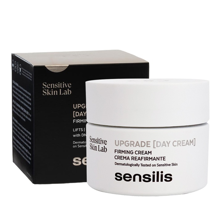Sensilis Upgrade ultra gazdag nappali krém, a ráncok csökkentésére, az arc oválisának újradefiniálására, 50 ml
