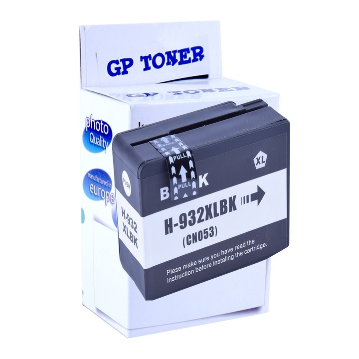 Tintapatron, GP toner, kompatibilis a HP 932XL Officejet 6100 6600 6700 7510 7610 készülékkel, fekete