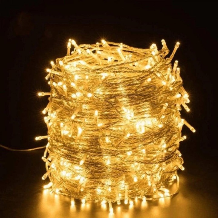 Fényfüzér 200 LED, 15m, bel-/kültéri