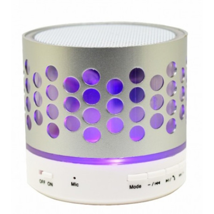 Преносима bluetooth колонка, 3W, модел DF05, Сребриста