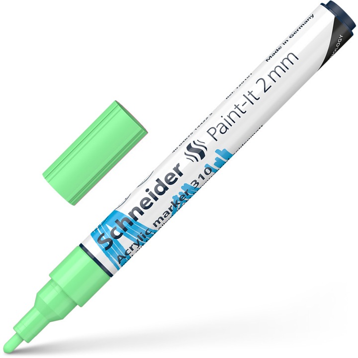 SCHNEIDER Paint-It 310 akril marker, 2 mm, pasztellzöld