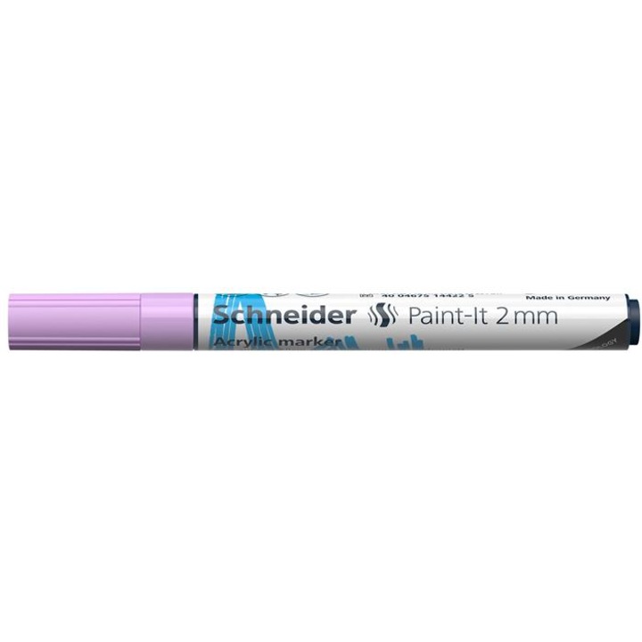 Dekormarker, akril, 2 mm, SCHNEIDER "Paint-It 310", pasztell-lila